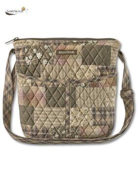 Quilted Patchwork Crossbody Hipster Handbag Purse Adjustable Strap